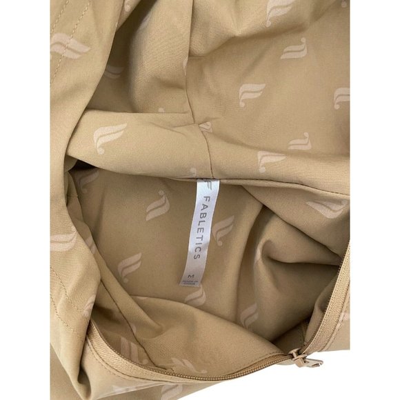 Fabletics Women’s MEDIUM Rosa Woven Long Sleeve Logo Hooded Half Zip Jacke - Picture 7 of 9
